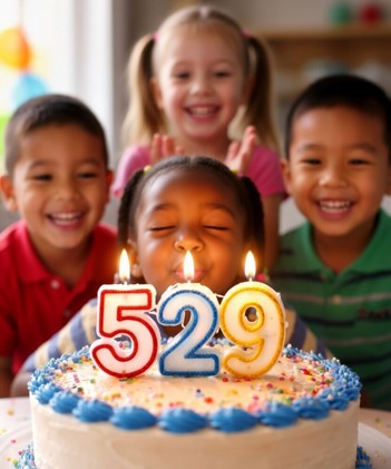 Children celebrating 529 Day with Future Scholar